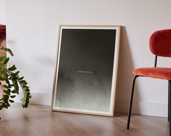 Moderne Farbverlauf Text Druck, druckbare Kunst, sauberes Dekor, Sofortiger digitaler Download Druck, herunterladbare Drucke, große Poster Kunst