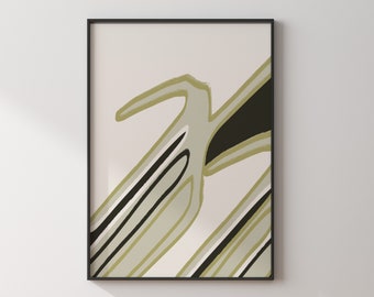 Abstrakte moderne grafik Wanddruck, druckbare Kunst, sauber, minimal einfache Dekor, Sofortiger Download Druck, herunterladbares Poster