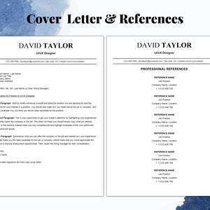 Ui/ux Designer Resume Template ATS Friendly Resume Template for Word