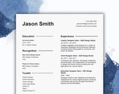 Simple UI/UX Designer Resume Template | Cover Letter and References for Word | Interaction Designer Resume | Graphic Designer Resume