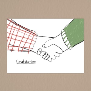 Congratulations postcard