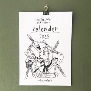 Family, Shared Apartment and Team Calendar 2025