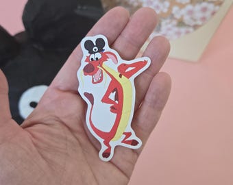 Mushu With Mouse Ears Die-Cut Stickers