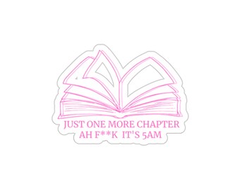 Staying Up Late Reader Die-Cut Stickers | Smut Reader Sticker