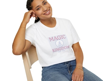 Theme Park Magic Castle 1971 Retro 1990’s Unisex Softstyle T-Shirt
