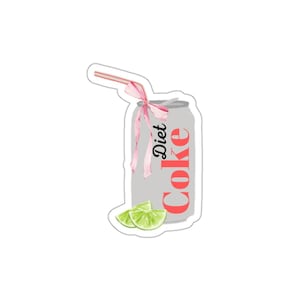 Diet Coke Can Die-Cut Stickers | Diet Coke Please Sticker | Coke Cola Sticker