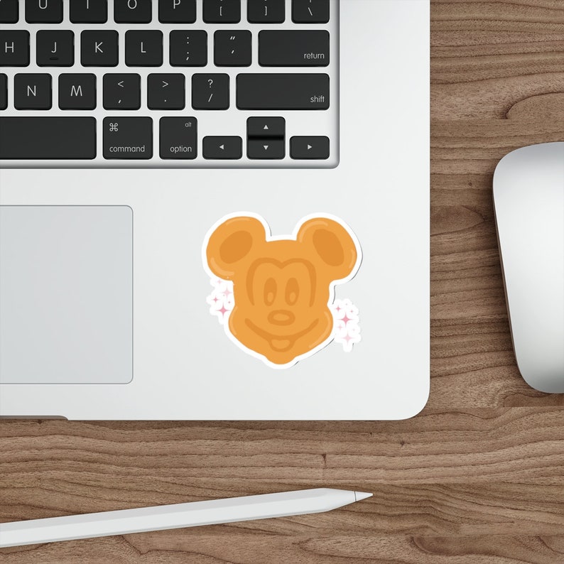 Mickey Waffle Sticker Mickey Waffle Die-cut Stickers Mickey Shaped Food Sticker Mickey Waffle ...