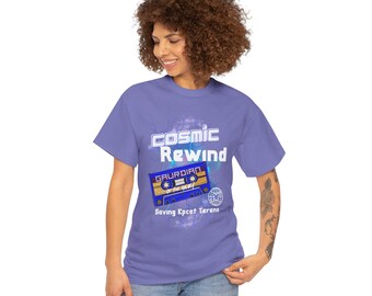 Comsic Rewind Unisex Heavy Cotton Tee | Theme Park Galaxy Cosmic Rewind Ride Band Shirt