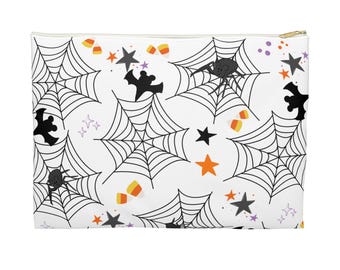 Boo Too You Accessory Pouch | Theme Park WDW Halloween Hidden Mouse Pattern Travel Pouch