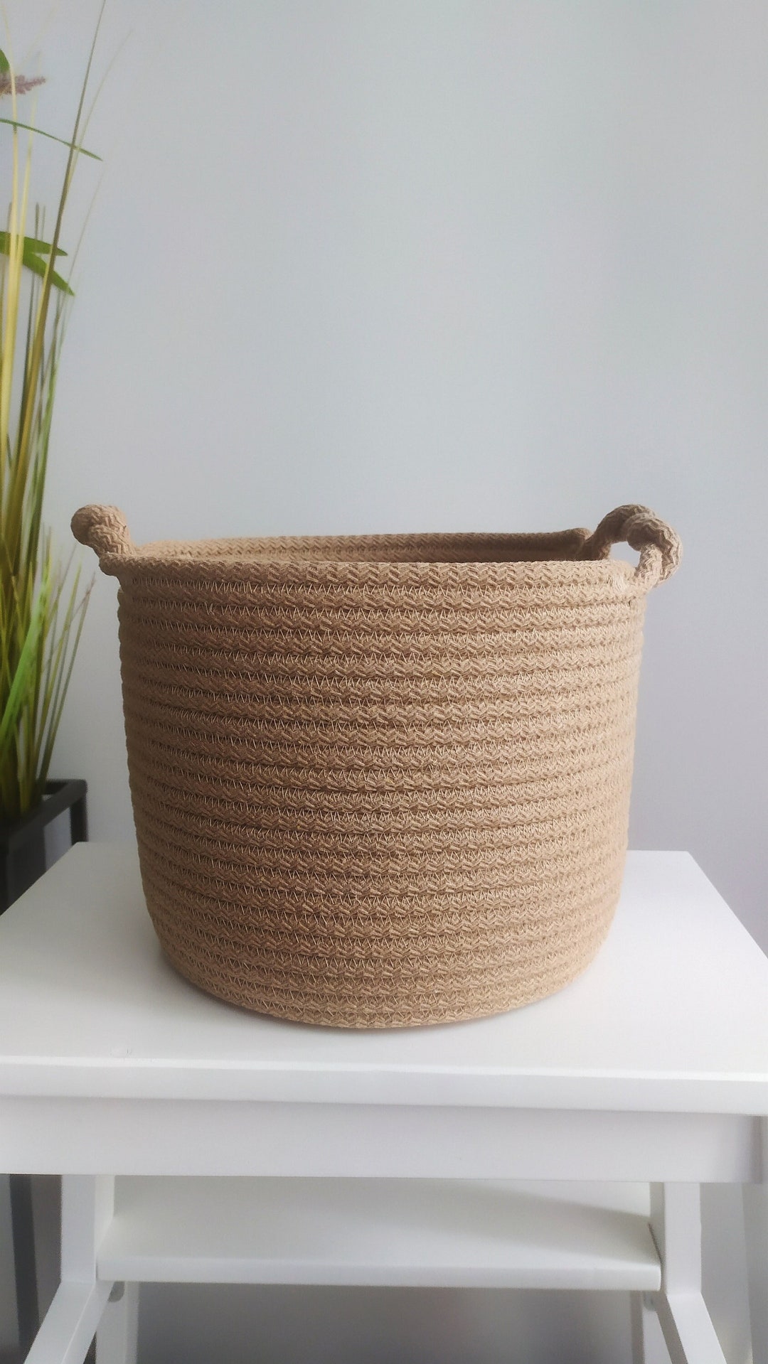 Cotton Cord Basket for Storage Space Organization and Cozy Etsy