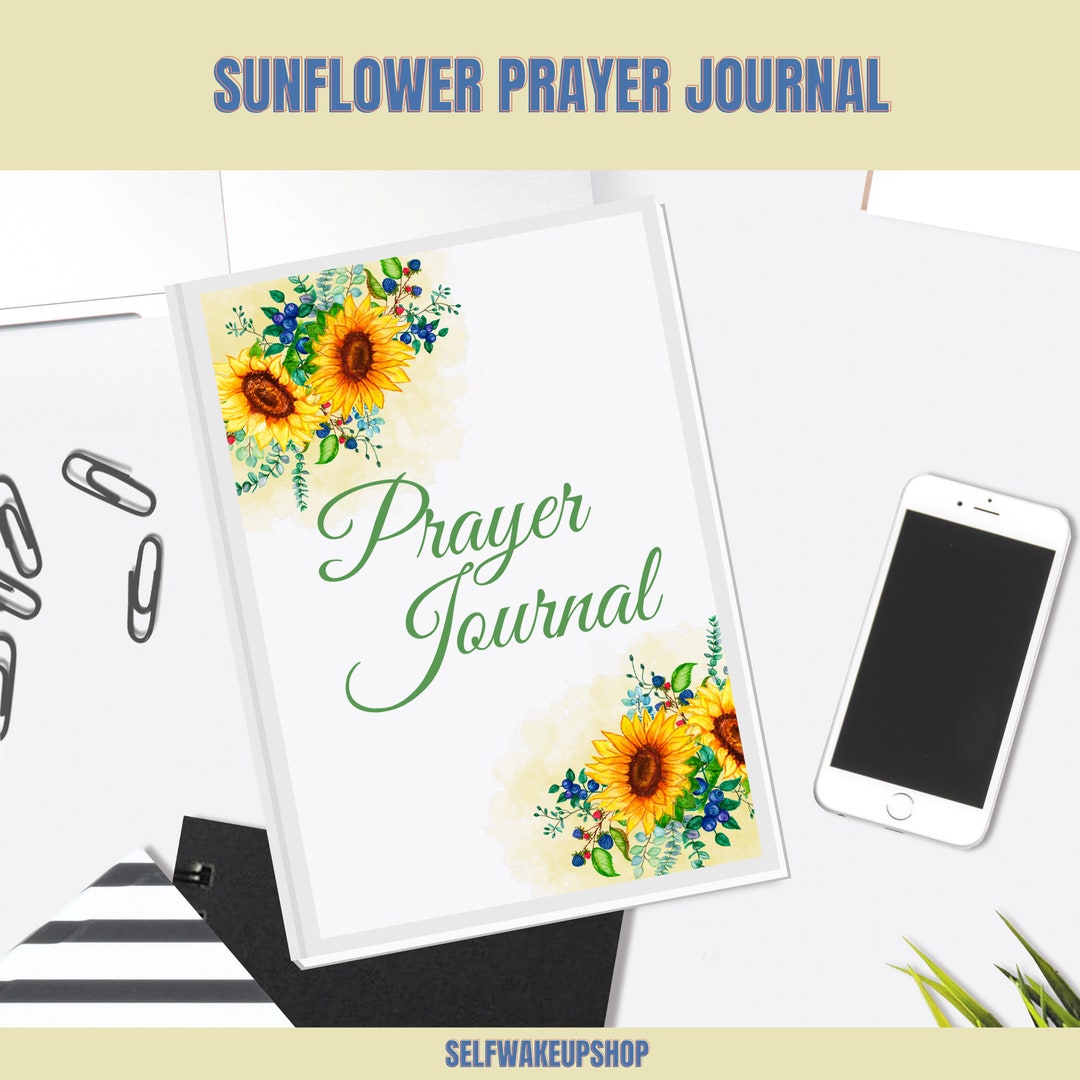 Printable Sunflower Prayer Journal Etsy