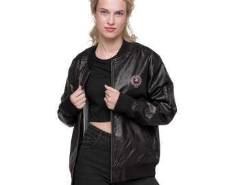 Leather Bomber Jacket