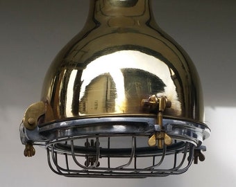 Industrial Brass Pendant Light Hanging Ceiling Lamp