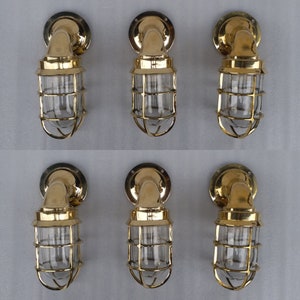 Outdoor Indoor Heavy Brass Wall Mount Lamp Industrial Lamp