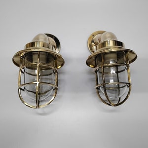 Nautical Marine Lamp Brass Shade Ship Light