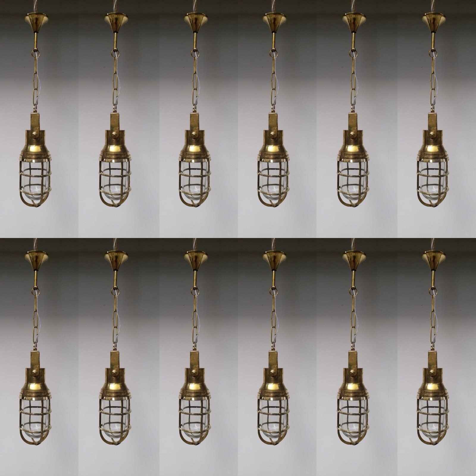 Nautical Marine Heavy Brass Chain Hanging Lamp - Etsy