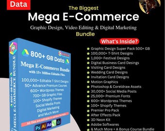 1 TB + Mega Design- und Marketing-Assets-Bundle (digitaler Download)