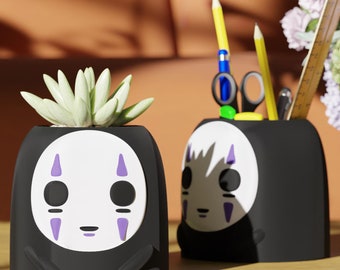 Spirited Away No Face Planter: Studio Ghibli Anime Desk Organizer