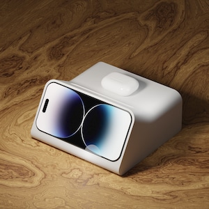 Dock per modalità standby per iPhone / Supporto per ricarica iPhone / Ricarica Apple Watch e Airpods / Supporto Magsafe per Apple iPhone