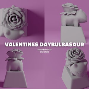 Valentines Day Bulbasaur Keycap 3D STL File | Pokemon Love Mechanical ...