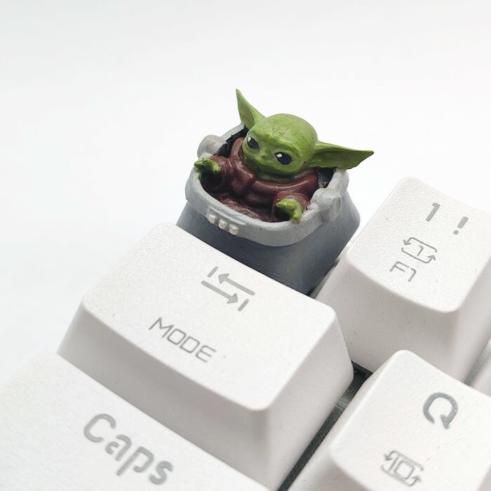 割引クーポン | File STL 3D Keycap Yoda Baby Star Keyboard Mechanical Wars 小物
