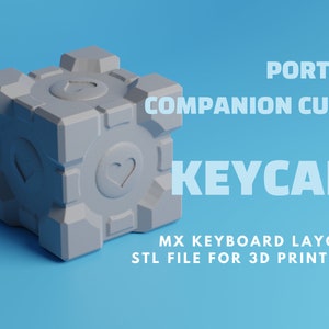Portal Companion 3D STL File | Companion Cube | Stl Files For 3D Printers | 3D Print Game Models