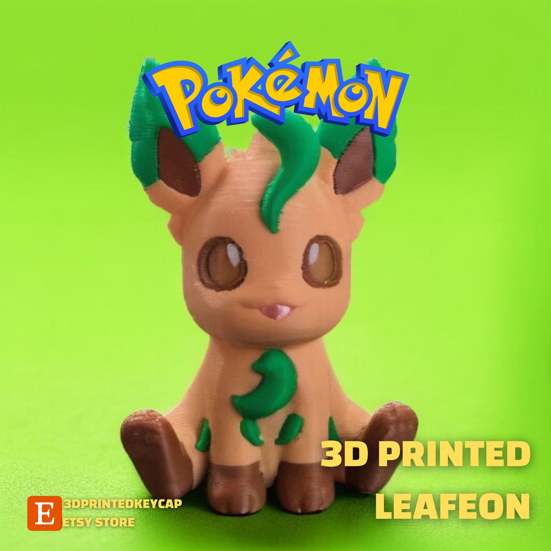 Leafeon Chibi 3D Printed Leafeon 3D Print 3D Printed Pokemon Pokemon 3D ...