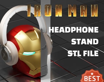 Iron Man Helmet Headphone Stand: 3D Print STL File