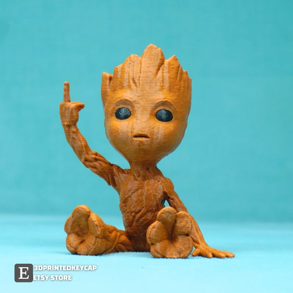 Mittelfinger Groot Planter: 3D gedruckter rebellischer Fan Art