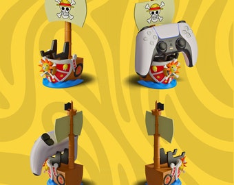 Soporte para controlador de Thousand Sunny Ship: Decoración de escritorio  de anime de One Piece