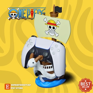 Going Merry Controller Holder | One Piece Gift | Joystick Holder | Unique Desk Decor | Luffy Ship | Ship Phone Stand | Pirate Anime Figure
