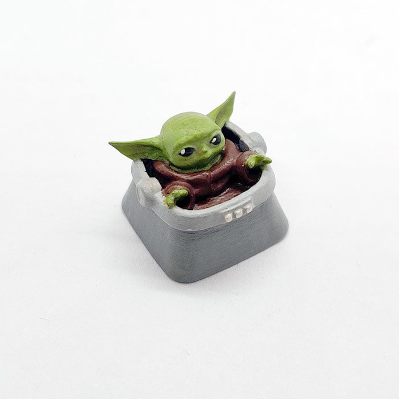 Baby Yoda Keycap 3D STL File Star Wars Mechanical Keyboard Etsy Australia