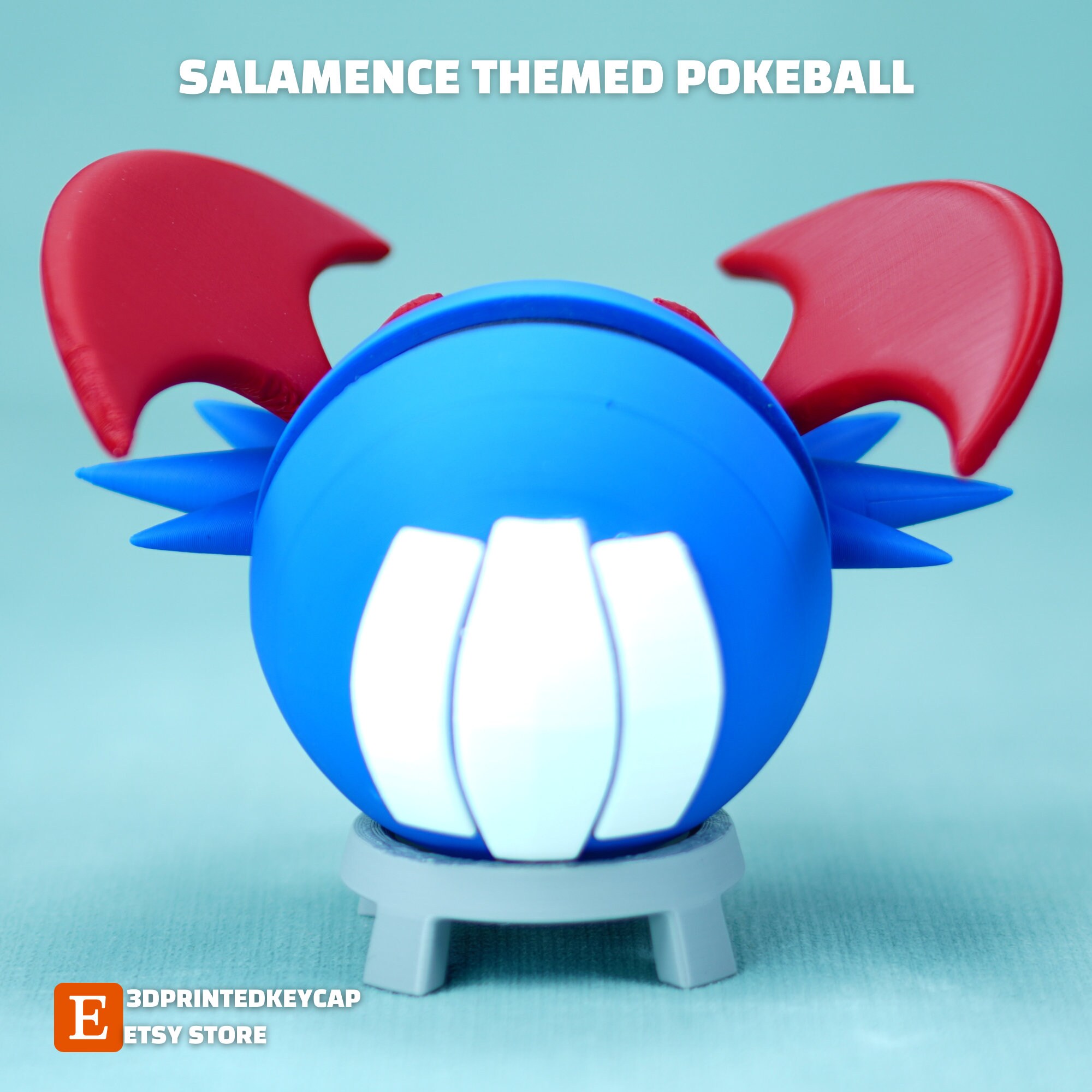 STL file Pokemon Salamence Pokeball 🐉・3D printer design to
