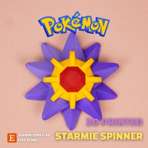 Starmie Fidget Spinner 3D Printed | Starmie 3D Print | 3D Printed Pokemon | Pokemon 3D Print |