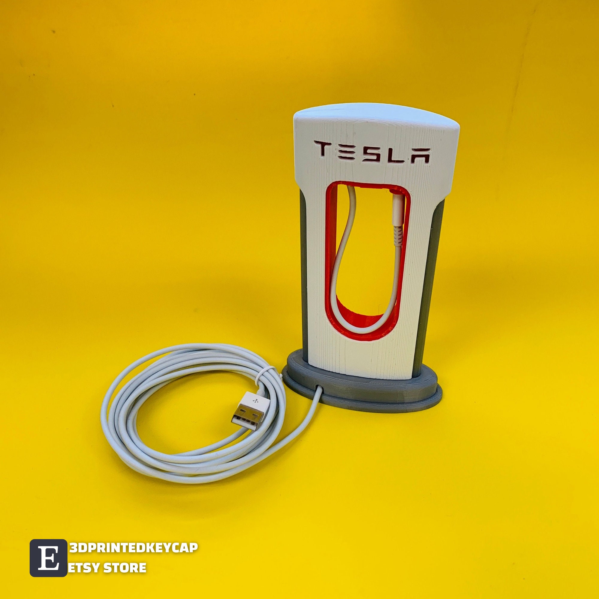 Tesla Supercharger Phone Charger Elon Musk Gift 3D Printed Unique  Desk Decor