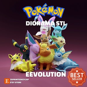 STL file Pokemon - Halloween Eevee 🐉・3D print object to download