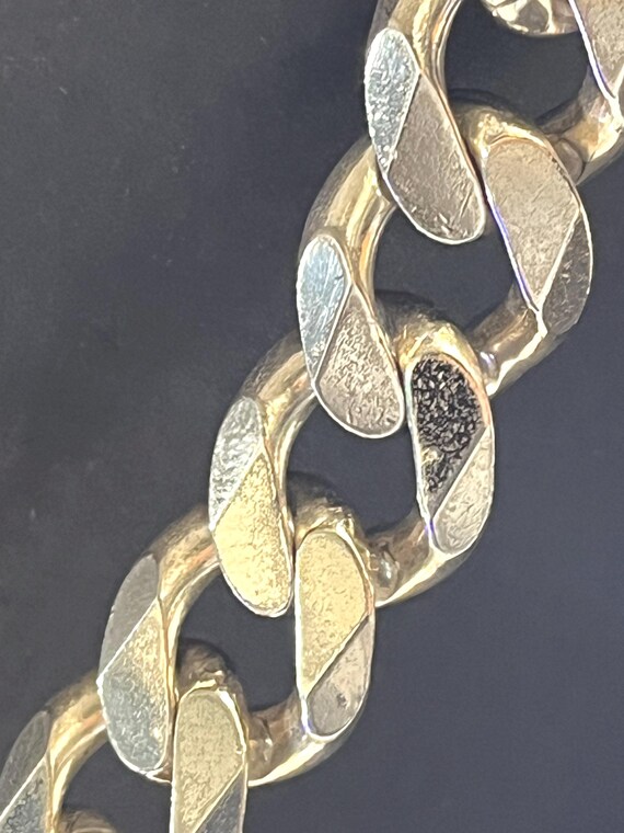 Solid 26' Large 925 Silver Cuban Link Necklace - image 5