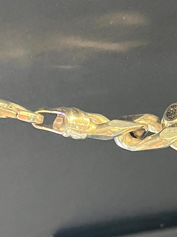 Solid 26' Large 925 Silver Cuban Link Necklace - image 11