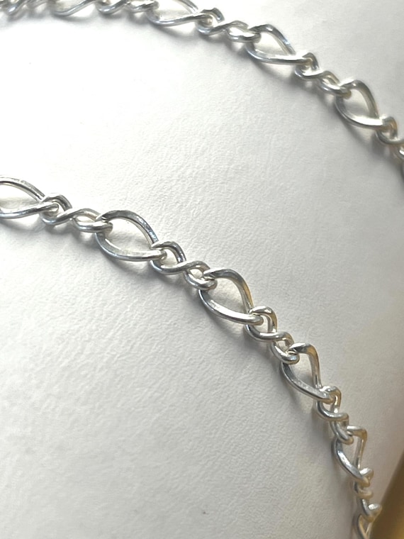 Vintage Solid 925 Sterling Silver Infinity Oval L… - image 5