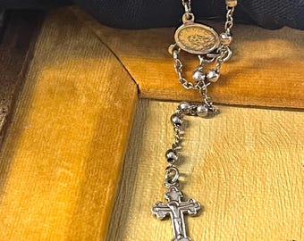 24インチ 5 mm プレーンビーズロザリオロザリオチェーンネックレス