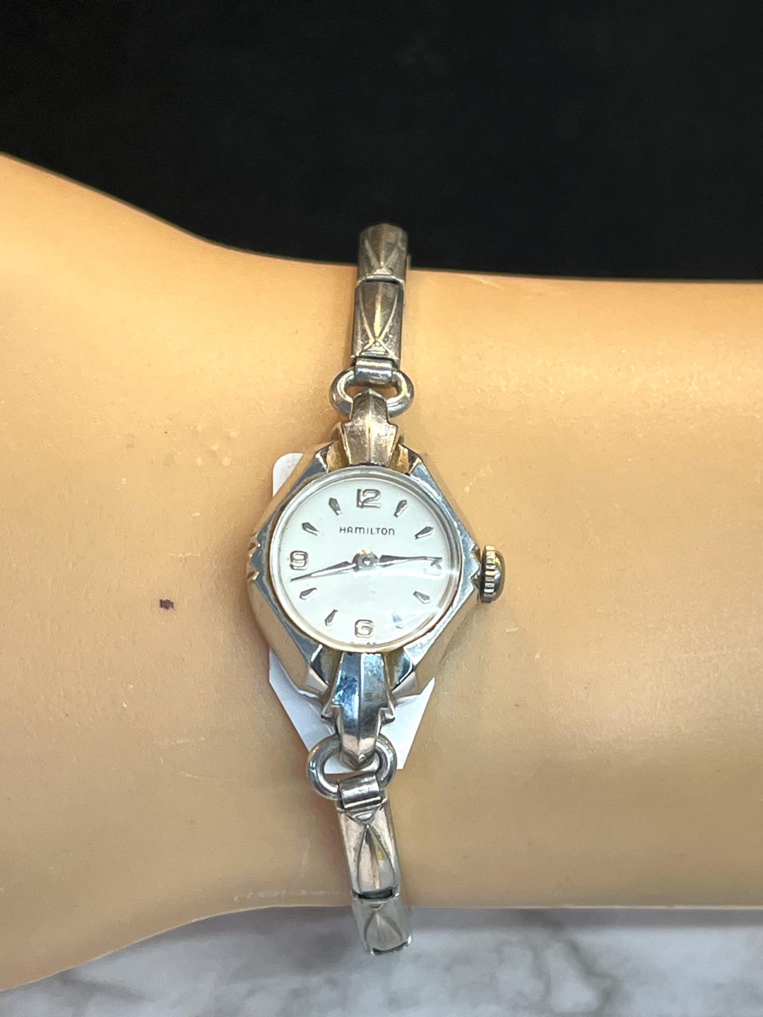 Ladies 1/20 10k GF Bratton Vintage Watch Stretch Band 5.5\