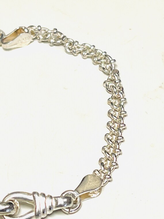 Sterling Silver Fancy Celtic Link Bracelet - image 4