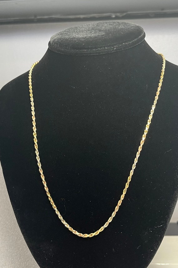 Tri color gold rope Gem