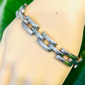 21 Gram 8&quot; Sterling Silver Heavy Oval Box Chain Link Bracelet (SB023)