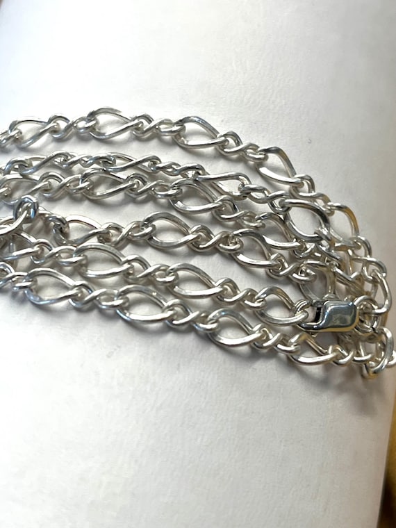 Vintage Solid 925 Sterling Silver Infinity Oval L… - image 9