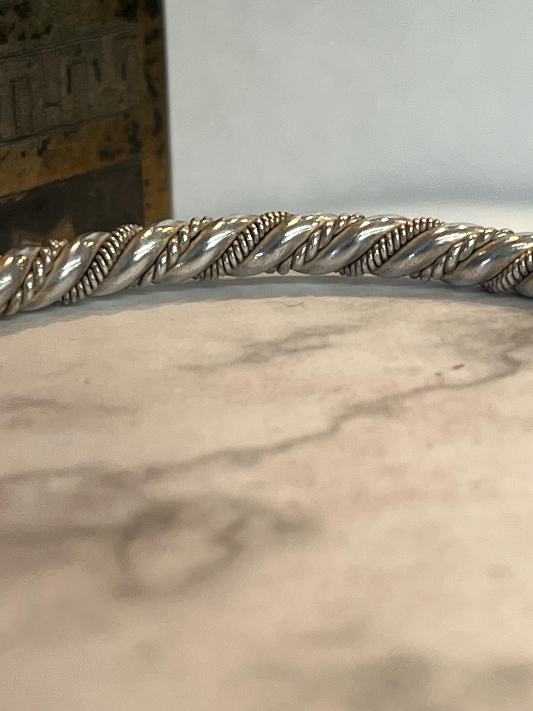 Vintage Sterling Silver Twist Rope Bangle Bracelet - Etsy Canada