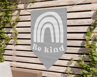 Be Kind Wimpel | Wimpelkette | Wandkunst Banner | Kinderzimmer Dekor |Kinderzimmer Dekor | Spielzimmer Kunst | Wanddeko | Art Wandkunst |Affirmation
