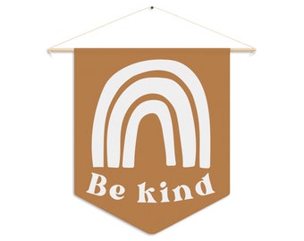 Be Kind Pennant / Pennant Flag / Wall Art Banner / Kids Room Decor / Nursery Decor / Play Room Art / Wall Decor / Kind Wall Art / Afirmación