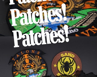 Custom Backpack Patch | Personalized Iron On Patch | Embroidered Bag Patch | School Backpack Name Patch USA