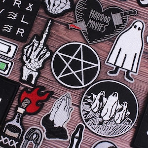 Custom patches, iron on, sew on, hook and loop, peel and stick